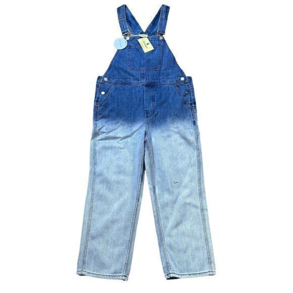 Storia Blue Shades Ombre Denim Cotton Garden Farmer Overalls‎ Size S